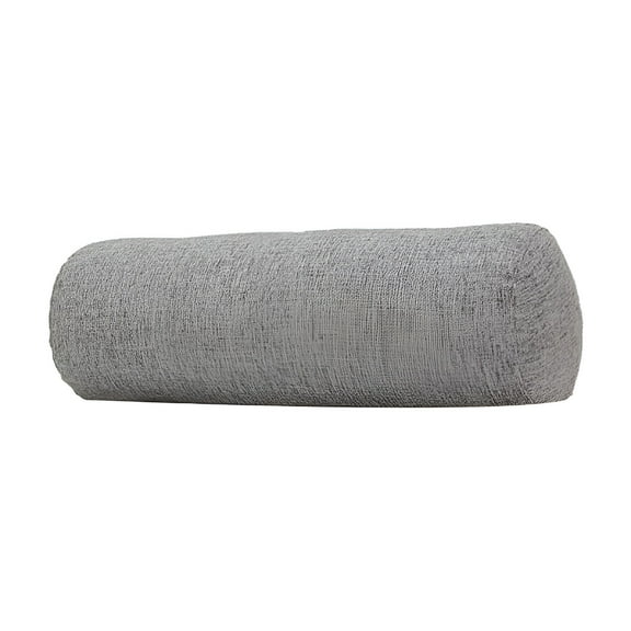 LAMIRO Cotton and Linen Long Cervical Pillow Solid Color Round Cervical Pillow Sofa Cushion Round Neck Bolster Pillows