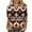 Khaki 03, variant on Wancir Womens Summer Fashion 2024 Tops 3/4 Length Sleeve Casual Print Crewneck Shirts Loose Fit Dressy Blouses