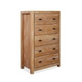 thumbnail image 2 of Grain Wood Furniture Montauk 5-Drawer Chest, Driftwood, 2 of 6