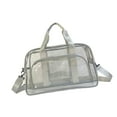 thumbnail image 3 of Kuntesetty Clear Toiletry Bag Beach Bag Waterproof PVC Tote Bag for Airline Work Travel Gray, 3 of 9