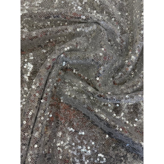 Sedona Designz 60" Wide Sparkly Glitz Mini Mesh Sequins Beaded Fabric by The Yard – 100% Polyester Mesh, Semi-Sheer with 3mm Sequins – Perfect for Décor, Apparel, Events, Costumes & Crafts