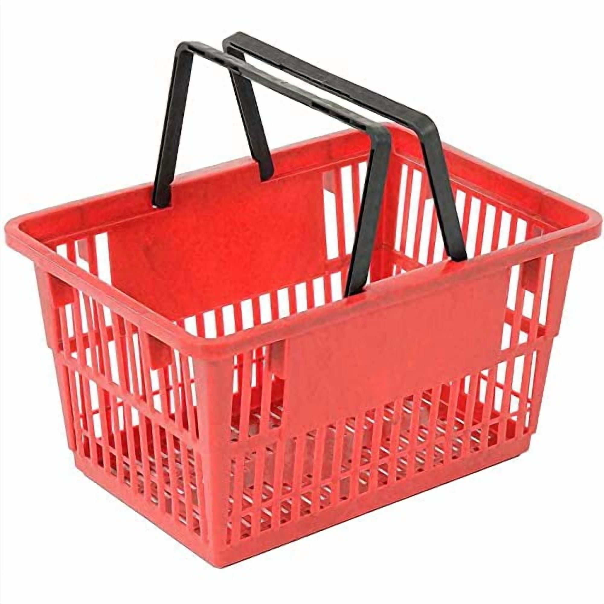 Good L ® Large Shopping Basket with Plastic Handle 33 Liter 19-3/8"L x 13-1/4"W x 10"H Red