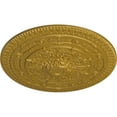thumbnail image 3 of 37 1/2"OD x 3 3/8"P Naple Ceiling Medallion (Fits Canopies up to 3 3/8"), Hand-Painted Pharaohs Gold, 3 of 5