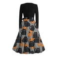 thumbnail image 6 of Piuwrlz Girls Halloween Party Dresses Kids Girl Cos Perform Dress Orange Size 11 Years, 6 of 9