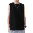 thumbnail image 1 of Camisetas sin mangas para hombre Camisetas sin mangas Chalecos de algodón con cuello redondo Ca Irfora Chaleco Hombre, 1 of 7