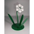 thumbnail image 2 of White Metal Flower, Sculptured Floral Decor, Faucet Flowers, 2 of 3