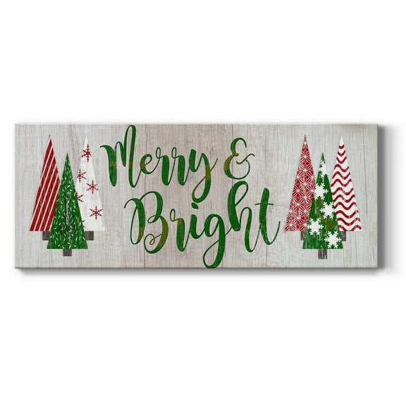 Merry & Bright Premium Gallery Wrapped Canvas - Ready to Hang