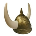thumbnail image 4 of Nicky Bigs Novelties Adult Nordic Viking Helmet with Horns Medieval Gold Norse Hat Costume Accessory, 4 of 5