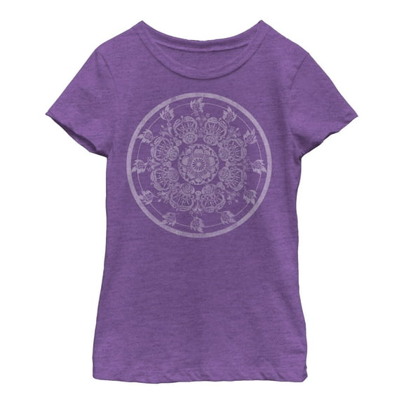 Girl's Lost Gods Henna Circle Graphic Tee Purple Berry X Large