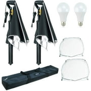 LINCO 3 Color 2 Softbox Lighting Kit 27x20in Photo Studio Continuous Lighting for Photo