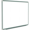 Ghent 48"x120" Aluminum Frame Ceramic Magnetic Whiteboard - Green Trim