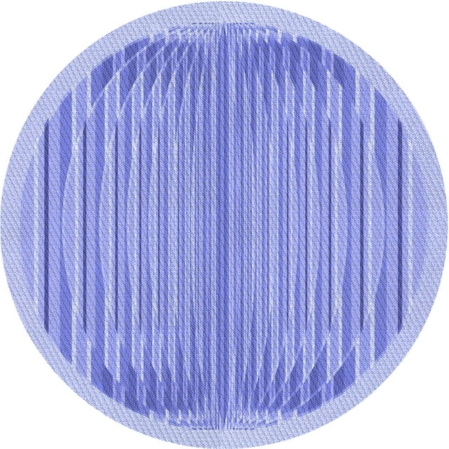 Ahgly Company Machine Washable Indoor Square Transitional Light Slate Blue Area Rugs, 3' Square