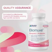 Houston Enzymes Biomuve for Digestive Support, Maintain Regularity & Healthy Microbiome - 90 Cap