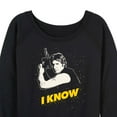 thumbnail image 3 of Star Wars - Valentine Han Solo I Know - Women's French Terry Pullover Sweatshirt, 3 of 5