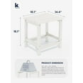 thumbnail image 2 of KINGYES Outdoor Side Table, Small Outdoor Table for Patio, Adirondack Side Tables for Outside or Indoor, Weather Resistant Easy Maintenance, 2 of 7