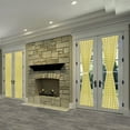 thumbnail image 4 of Achim Buffalo Check Indoor Polyester/Cotton Light Filtering Checkered Door Curtain Panel, Yellow, 25-in W x 72-in L, 4 of 8