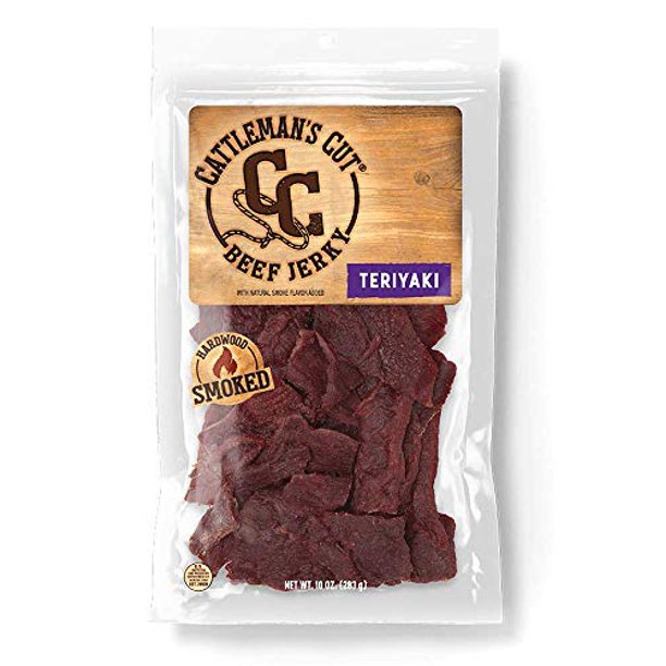 Cattleman's Cut Teriyaki Beef Jerky, 10 Ounce