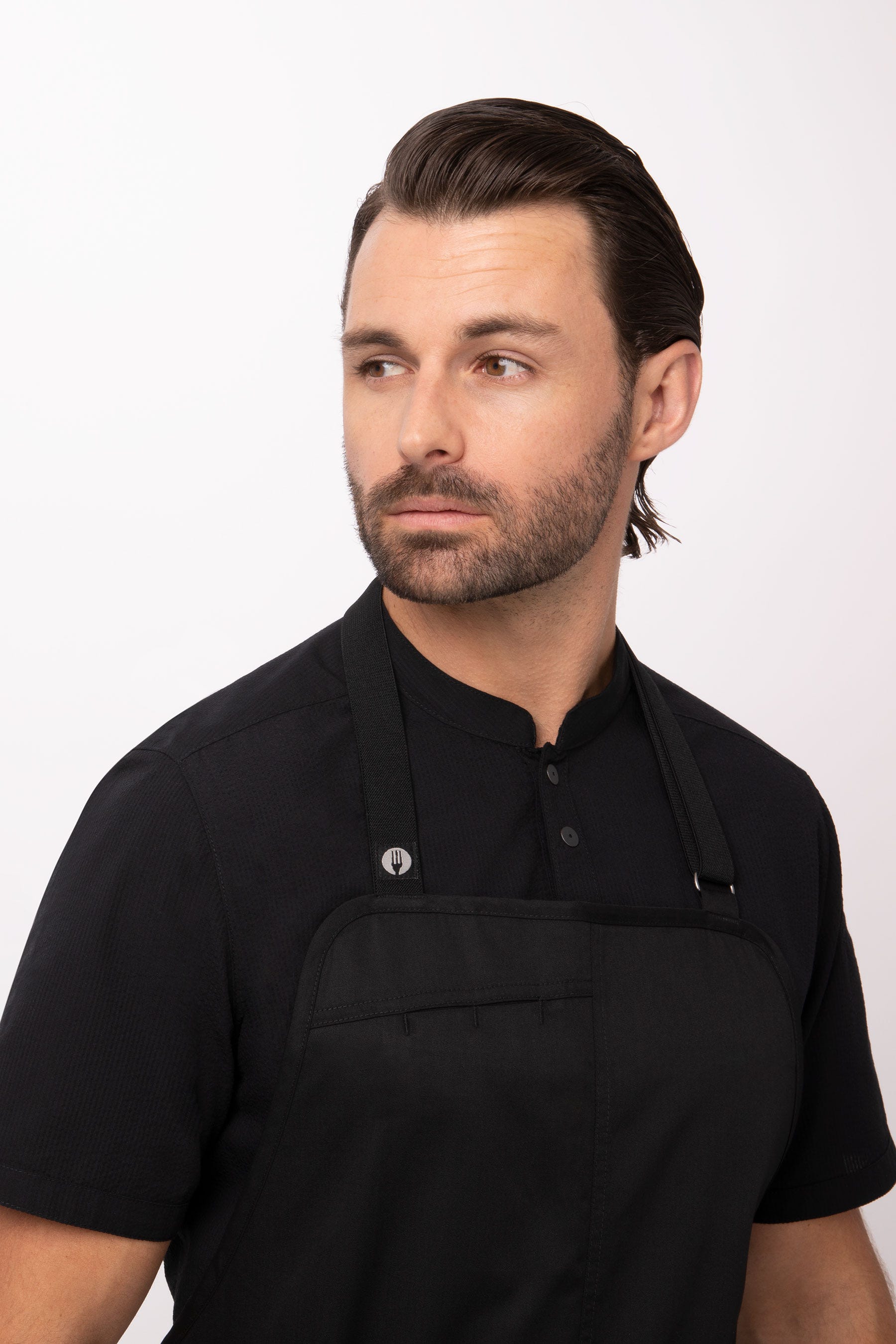 Chef Works Unisex Brio Chef's Bib Apron (ACN01BLK0)