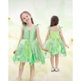 thumbnail image 2 of Vestido de disfraz Dressy Daisy Fancy Fairy Green con alas 4T-5T, 2 of 7