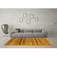 thumbnail image 3 of Ahgly Company Machine Washable Indoor Rectangle Southwestern Yellow Country Area Rugs, 2' x 3', 3 of 4