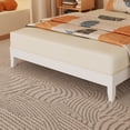 thumbnail image 5 of Ktaxon Queen Wooden Bed Frame, Platform Bed with Headboard & Slats Support, White, 5 of 9