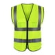 thumbnail image 4 of Chaleco Rygai de tela reflectante transpirable, protector de seguridad para exteriores, verde oscuro, 4 of 8
