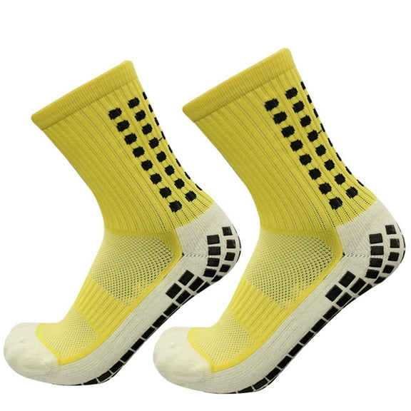 Outdoor Backpacking 1Pair Unisex Trekking Breathable Basketball Non Slip Comfortable Football Socks Soccer Socks Cycling Socks Sports Sock YELLOW