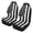Black and White American Flag, variant on Uorisanigo Car Seat Covers for Front Seats, Plush Car Seat Covers, Universal Fit for Trucks Vans SUVs Sedans Automotive Comfortable, 2 Pieces Front, Black and White American Flag