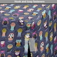 thumbnail image 4 of Owls Dog Crate Cover, Colorful Playful Cartoon Repetitive Hooters Scandinavian Style Animal Motifs, Easy to Use Pet Kennel Cover Small Dogs Puppies Kittens, 7 Sizes, Hot Pink and Seafoam, by Ambesonne, 4 of 6