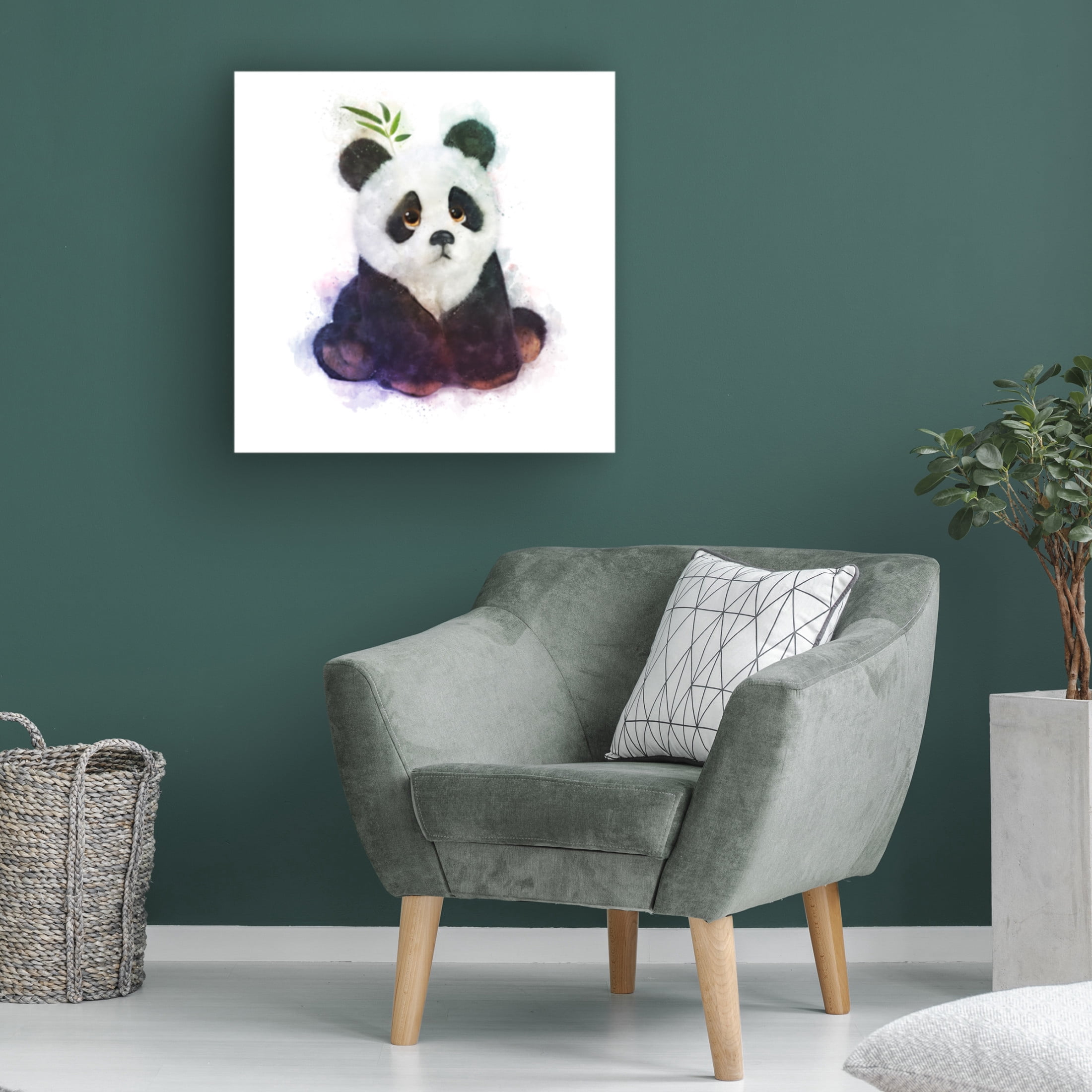 Trademark Fine Art Emel Tunaboylu  Baby Panda Canvas Wall Art