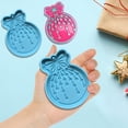 thumbnail image 4 of pseurrlt Christmas Resin Molds Silicone Resin Christmas Ornaments Round Shape Pendant Molds For Epoxy Resin Crafts Jewelry Keychain Making, 4 of 5
