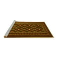 thumbnail image 2 of Ahgly Company Machine Washable Indoor Round Southwestern Yellow Country Area Rugs, 8' Round, 2 of 4