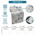 thumbnail image 7 of Table Runner Dresser Scarf 13 x 60 Inch Spring Lake Blue Flower Floral Eucalyptus Leaves Vintage Table Runners Non-Slip Heat Kitchen Dining Table Decor for Indoor Outdoor Home Party Decoration, 7 of 7