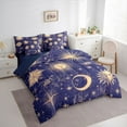 thumbnail image 4 of Feelyou Hippie Sun Moon Twin Bedding Sets 7-Piece, Mystic Western Constellation Bedding Comforter Set, Bohemian Stars Print Reversible Sheet Sets, Microfiber Bedroom Decor, 4 of 9