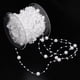 thumbnail image 5 of Adorno de cadena de cinta con cuentas de perlas de 15 m para hacer una bola de flores de boda. Blanco, 5 of 9