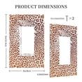 thumbnail image 3 of Balery Leopard Brown for Duplex Wall Plates Kit, Electrical Outlet Covers, Standard Size 1-Gang 5.0" x3.0", Electric Receptacle Plug Covers-Style U, 3 of 6