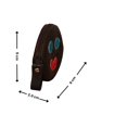thumbnail image 2 of Monedero en forma de PALETA PAYASO, Diseño del Dulce Típico Mexicano, Redondo, Color Negro, con de Carita Feliz, Decorado con Brillos Turquesa y Rojo, Moda Kawaii, Novedoso y Encantador., 2 of 5