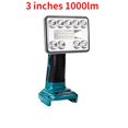 thumbnail image 1 of Linterna LED Inalámbrica de 3 Pulgadas 1000lm 18V Luz de Trabajo Linterna para Lámpara LED Ma*kita sin Batería USB Foco de Iluminación de Emergencia para Exteriores, 1 of 10