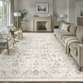 thumbnail image 7 of BERTHMEER 9'x12' Area Rugs for Living Room Rugs for Bedroom Gray Vintage Non Slip Washable Large Farmhouse Office Dining Room Oriental Traditional Distressed Carpets, 7 of 7