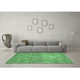 thumbnail image 3 of Ahgly Company Indoor Rectangle Abstract Emerald Green Modern Area Rugs, 5' x 7', 3 of 4