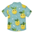 Dailycode Small Short Sleeve Button Down Shirts Cartoon Lemon Face ...