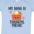 thumbnail image 4 of Inktastic Thanksgiving Nana Thankful for Me Boys or Girls Baby Bodysuit, 4 of 5