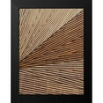 thumbnail image 2 of Brown, Denise 19x24 Black Modern Framed Museum Art Print Titled - Geometric Wood Panel 1, 2 of 5
