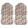 thumbnail image 4 of Haiem Transport Printed Car Seat Covers Set of 2, Universal Fit Car Seat Covers,Protective Seat Covers,Comfortable Car Seat Covers, Easy Installation Seat Covers, 4 of 9