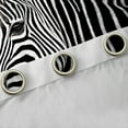 thumbnail image 4 of Homewish Geometric Zebra Striped Black Out Curtains,Wild Animal Zebra Curtains Pack of 2 (42x63 Each),White Black Bedroom Curtains For Boys Teens,Luxury Bedroom Decor, 4 of 6