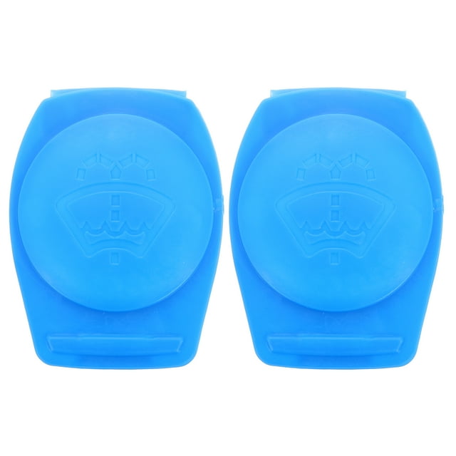 SHISUYAN 2pcs Blue Windshield Wiper Fluid Reservoir Cap Compatible For Audi Volkswagen Car Window Cleaning Durable Easy To Install