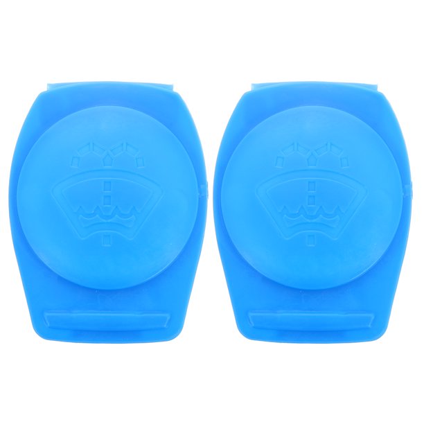 BRIGHTFUFU Tapa de depósito de líquido limpiaparabrisas azul Compatible con limpieza de ventanas de coche Audi Volkswagen duradera fácil de instalar 2 uds