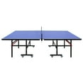 thumbnail image 4 of Table Tennis Table 8ft Mid-Size Table Tennis Table Foldable & Portable Ping Pong Table Set for Indoor Games with Net, 2 Table Tennis Paddles and 3 Balls,Indoor Ping Pong Table, 4 of 13