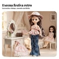 thumbnail image 3 of predolo Muñeca BJD Articulada Diseño Estilo Lolita Muñeca de 30 Cm con Ropa Ojos 3D Realistas Juguete Infantil para Niñas, Coleccionistas, 3 of 5