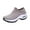 Gray, variant on Willtoo Women Platform Sneakers Slip-on Air Cushion Orthopedic Walking Shoes Ladies Toning Rocker Shoes Black 39(US-7.5)